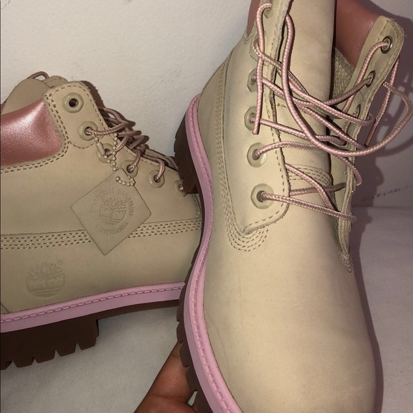 Timberlands beige/pink - Picture 2 of 4
